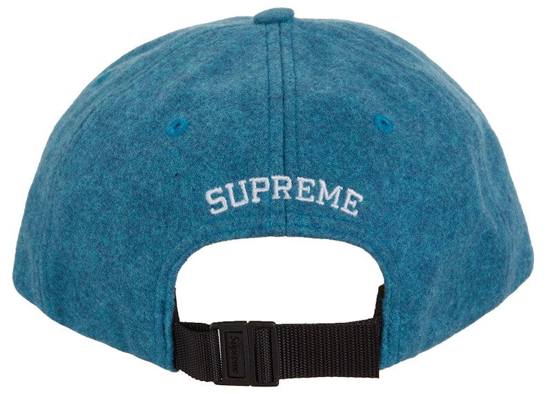 Supreme Waxed Wool 6-Panel Cyan