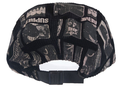 Supreme Weirdo Dave Corduroy Camp Cap Black