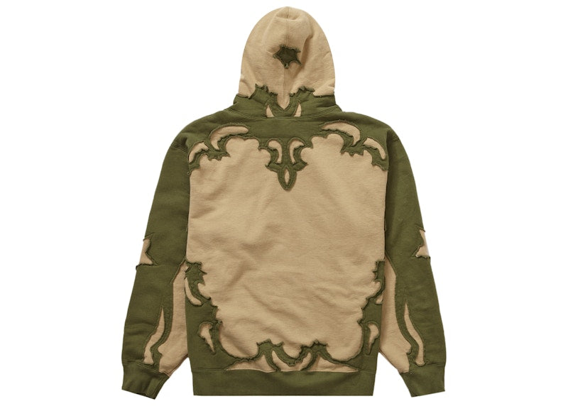 Supreme Western Cut Out Hooded Sweatshirt Dark Tan
