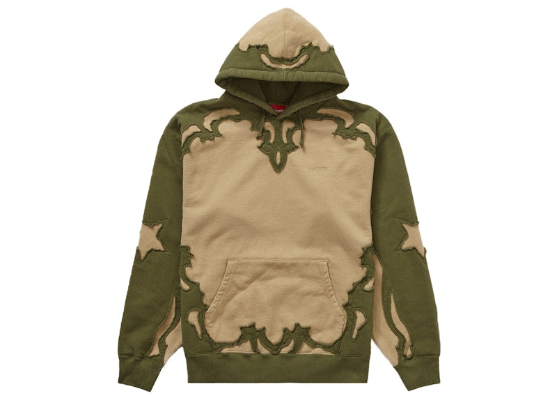Supreme Western Cut Out Hooded Sweatshirt Dark Tan