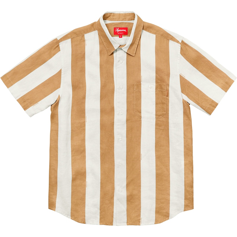 Supreme Wide Stripe Shirt Brown
