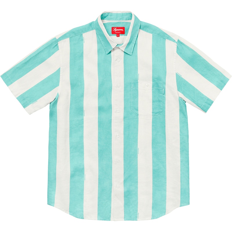 Supreme Wide Stripe Shirt Teal