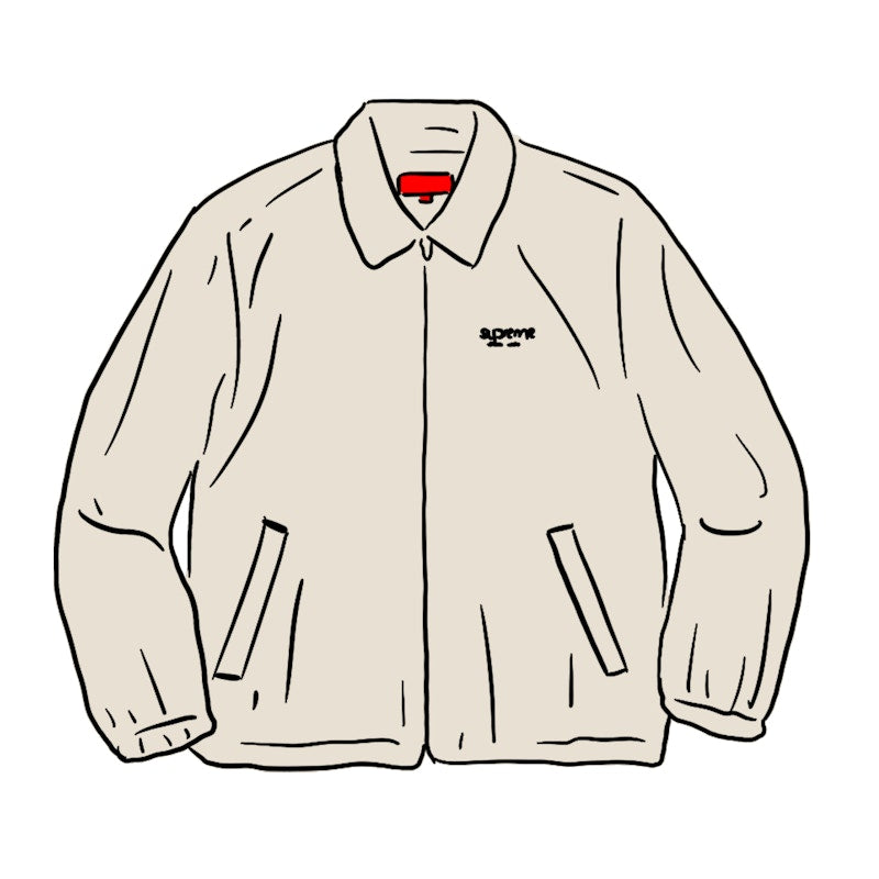 Supreme Wide Wale Corduroy Harrington Jacket Natural