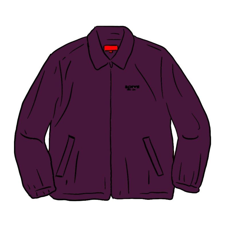 Supreme Wide Wale Corduroy Harrington Jacket Purple