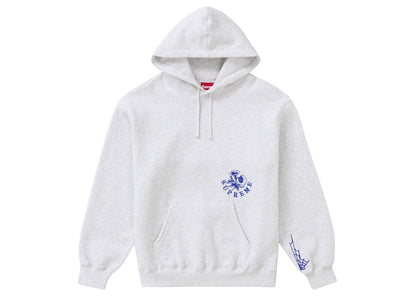 Supreme Wild Embroidered Hooded Sweatshirt Ash Grey