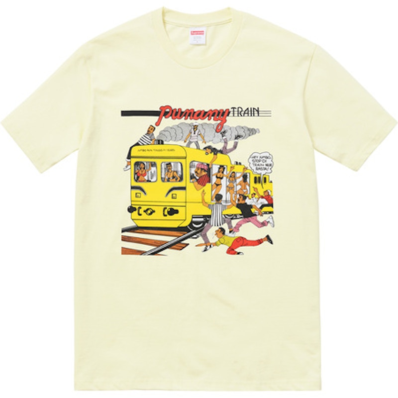 Supreme Wilfred Limonius Punany Train Tee Pale Yellow
