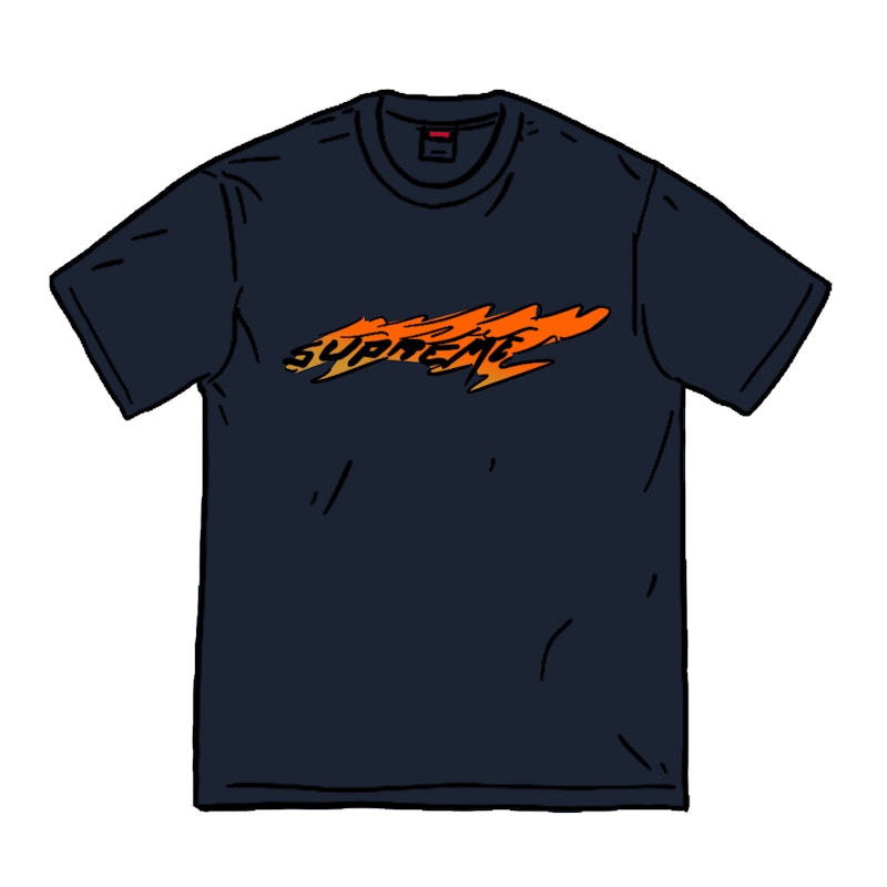 Supreme Wind Tee Navy/Orange