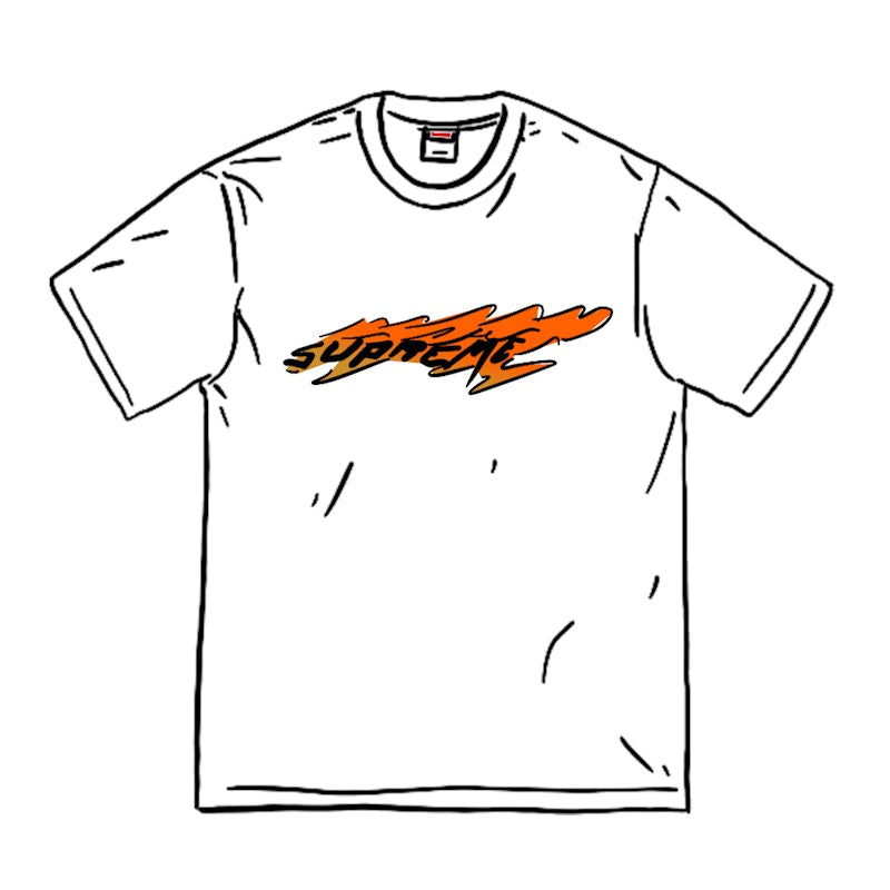 Supreme Wind Tee White/Orange