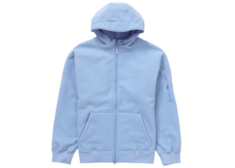 Supreme WINDSTOPPER Zip Up Hooded Sweatshirt (FW23) Light Blue