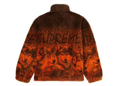 Supreme Wolf Fleece Jacket Brown
