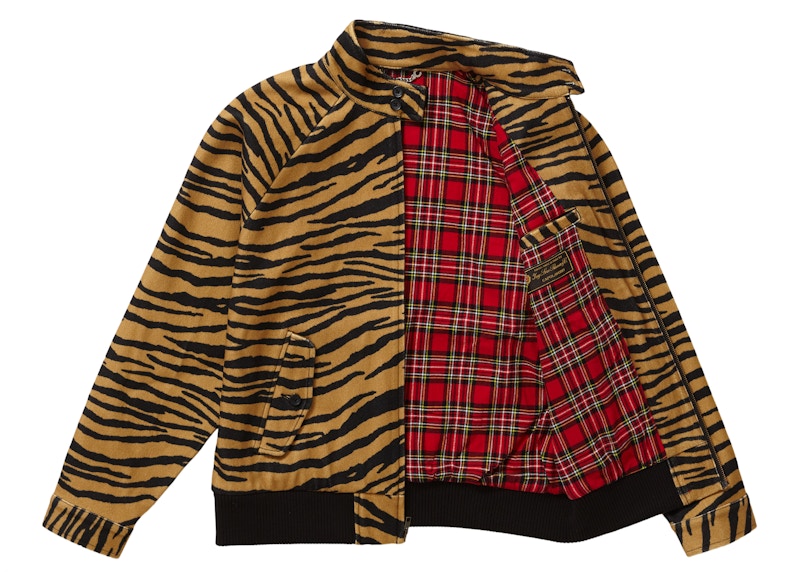 Supreme Wool Harrington Jacket Tiger Stripe