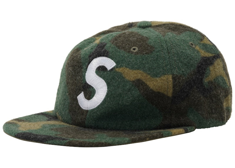 Supreme Wool S Logo 6-Panel Camo