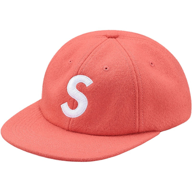 Supreme Wool S Logo 6-Panel Dark Pink