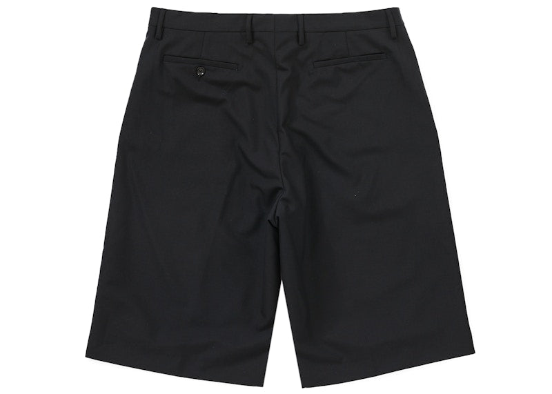 Supreme Wool Trouser Short Black