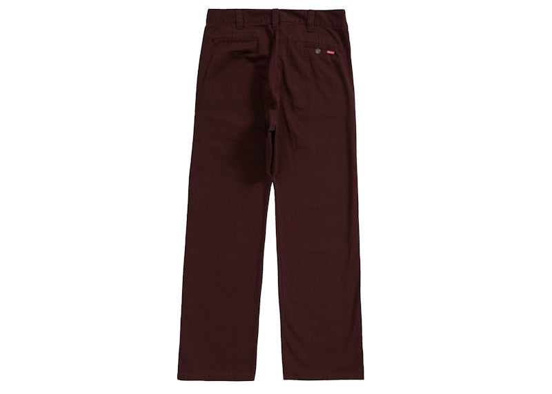 Supreme Work Pant Burgundy
