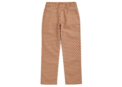 Supreme Work Pant (FW19) Dark Orange Monogram