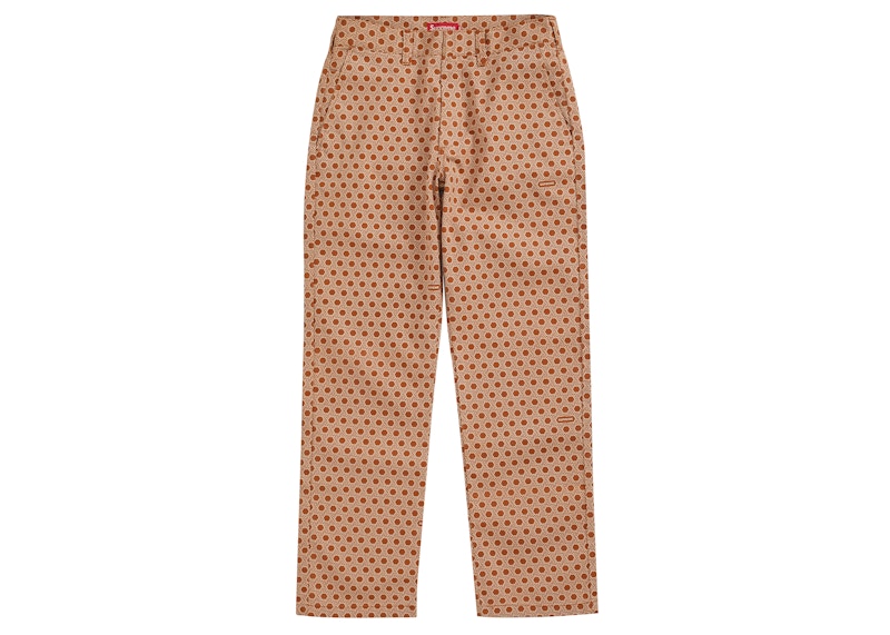 Supreme Work Pant (FW19) Dark Orange Monogram