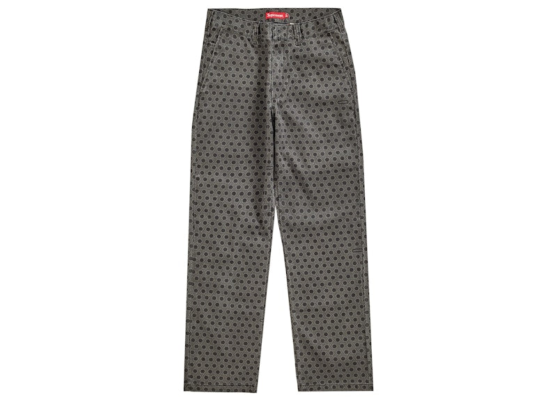 Supreme Work Pant (FW19) Black Monogram
