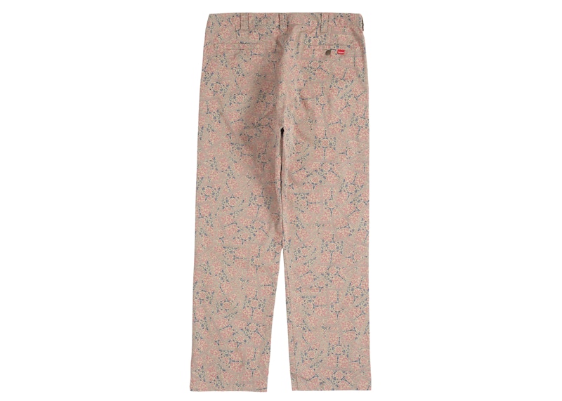 Supreme Work Pant Khaki Floral Cards