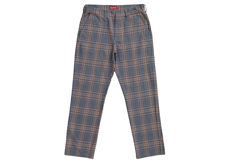 Supreme Work Pant (SS19) Blue Plaid