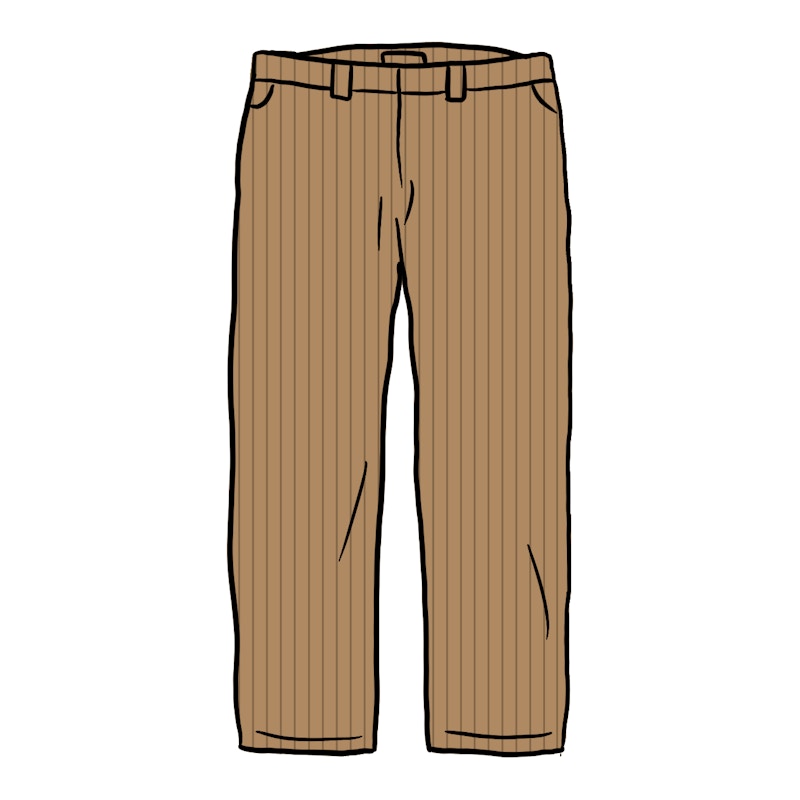 Supreme Work Pant (SS21) Brown Stripe