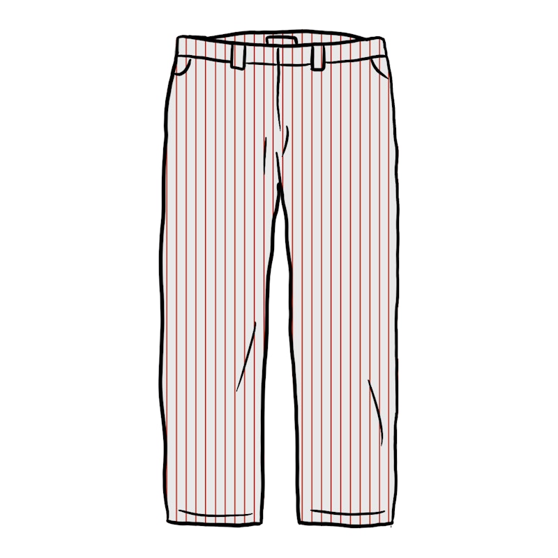 Supreme Work Pant (SS21) Light Pink Stripe