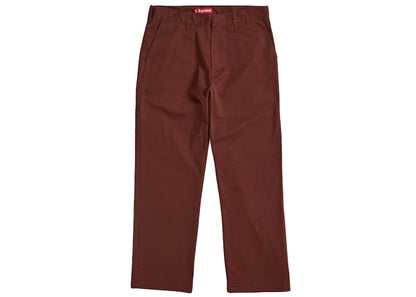 Supreme Work Pant (SS25) Mahogany