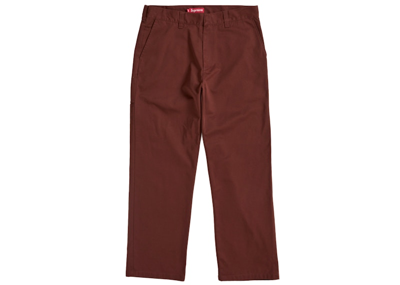Supreme Work Pant (SS25) Mahogany