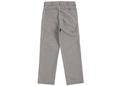 Supreme Work Pant (SS25) White Houndstooth