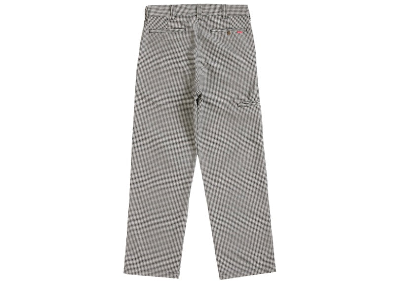 Supreme Work Pant (SS25) White Houndstooth