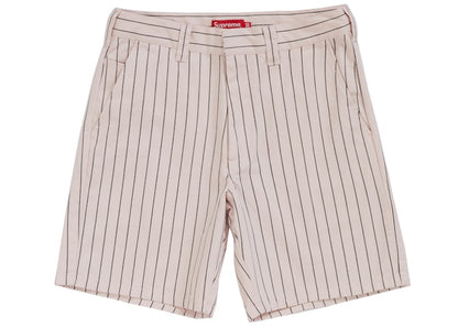 Supreme Work Short Light Pink Stripe