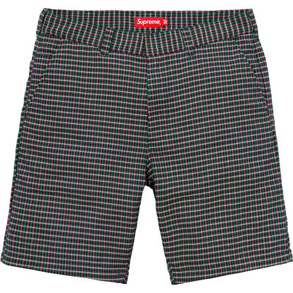 Supreme Work Short Purple Plaid
