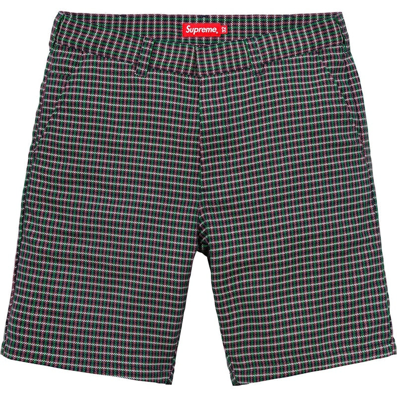 Supreme Work Short Purple Plaid