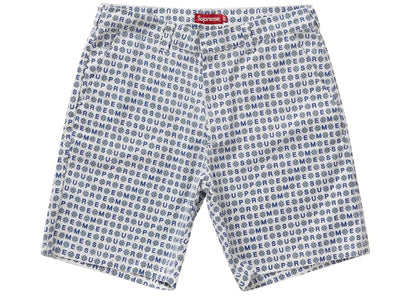 Supreme Work Short (SS19) White Foulard