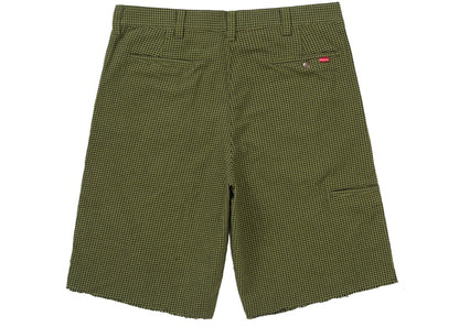 Supreme Work Short (SS25) Olive Houndstooth