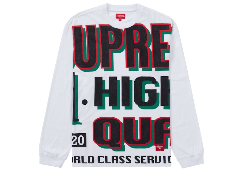 Supreme World Class L/S Top White
