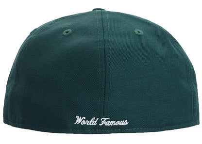 Supreme World Famous Box Logo New Era Dark Green