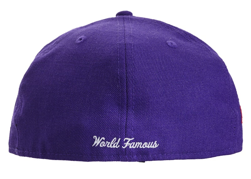 Supreme World Famous Box Logo New Era Purple