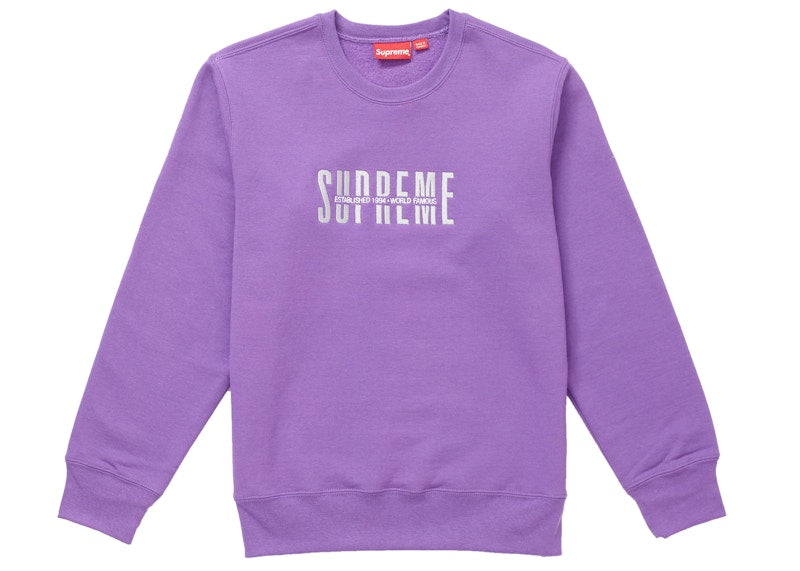 Supreme World Famous Crewneck Violet