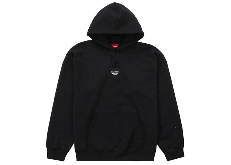 Supreme World Famous Micro Hooded Sweatshirt Black