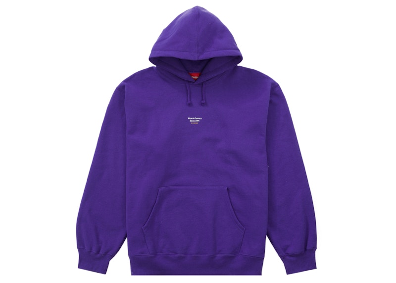 Supreme World Famous Micro Hooded Sweatshirt Purple