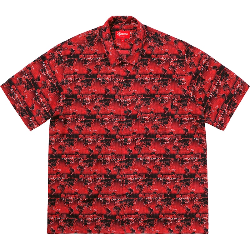 Supreme World Famous Rayon Shirt Red