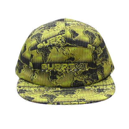 Supreme World Famous Taped Seam Camp Cap Acid Green