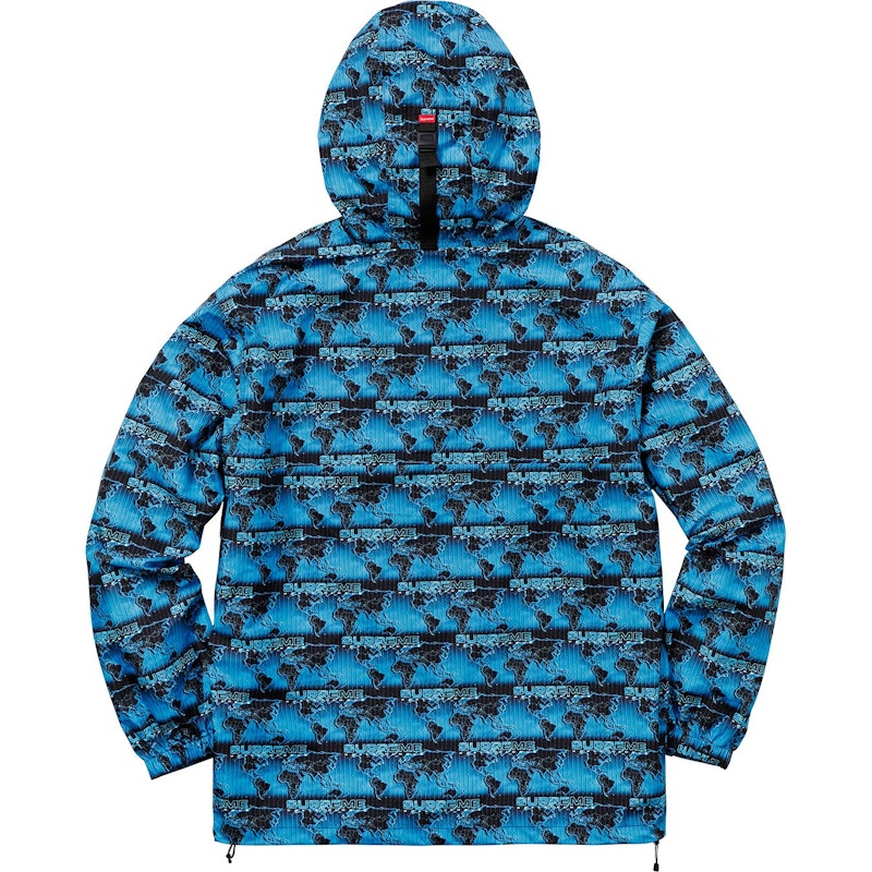 Supreme World Famous Taped Seam Hooded Pullover Pullover Blue