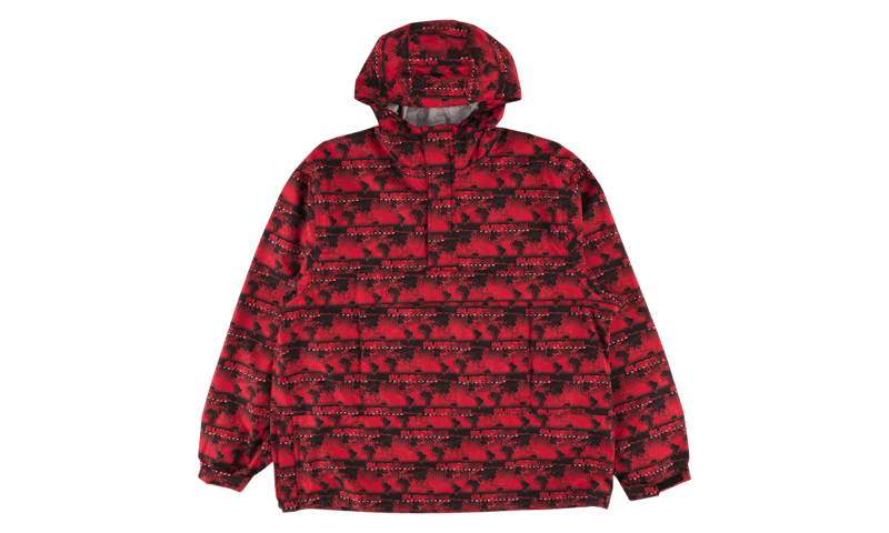 Supreme World Famous Taped Seam Hooded Pullover Pullover Red