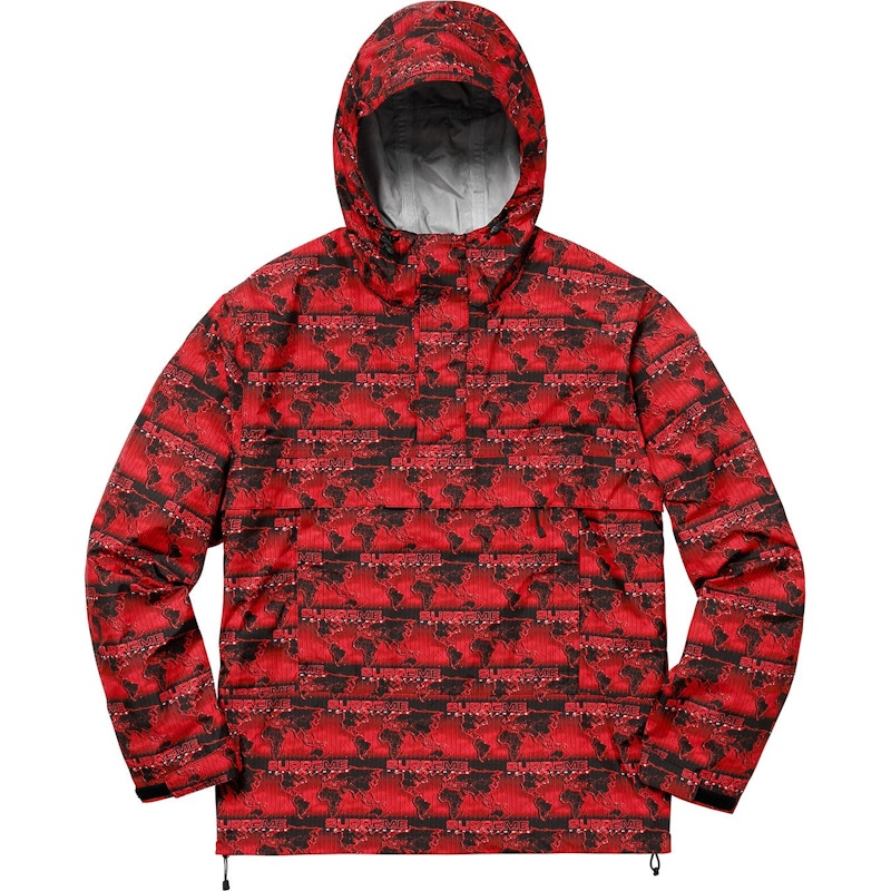 Supreme World Famous Taped Seam Hooded Pullover Pullover Red