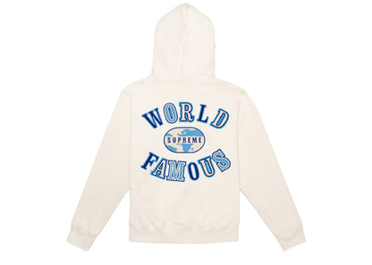Supreme World Famous Zip Up Hooded Sweatshirt (SS20) Natural