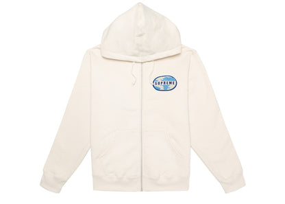 Supreme World Famous Zip Up Hooded Sweatshirt (SS20) Natural