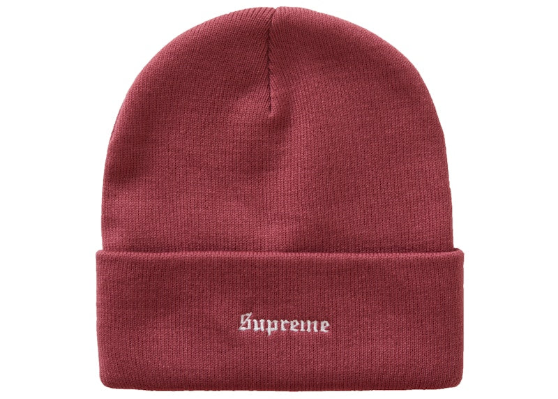 Supreme World Peace Beanie Dusty Magenta