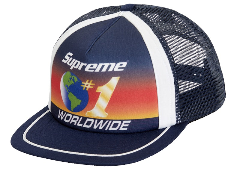 Supreme Worldwide Mesh Back 5-Panel Navy